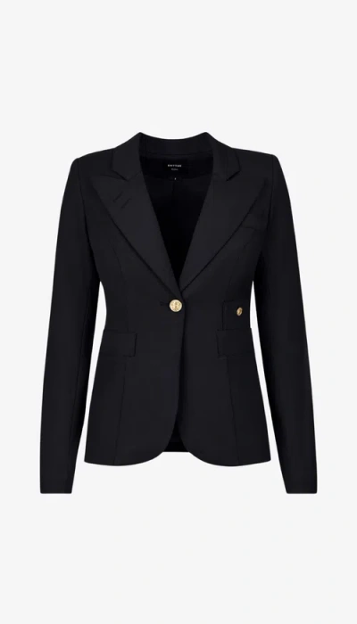 Smythe Full Back Duchess Blazer In Black