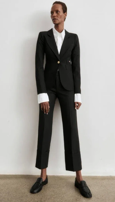 Smythe Full Back Duchess Blazer In Black