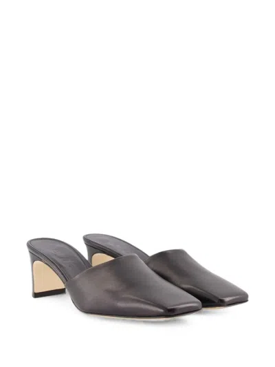 Aeyde Blithe Square-toe Mules In Black
