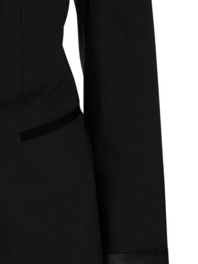 Tom Ford Satin-trimmed Wool And Silk Pant Suit In Black