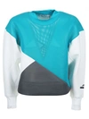 ADIDAS ORIGINALS Adidas By Stella Mccartney Neoprene Color Block Sweatshirt,S97527.BIANCO
