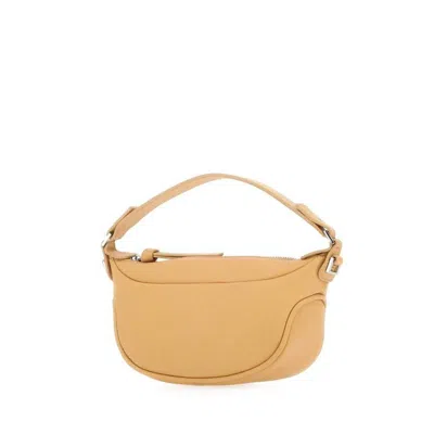 By Far Mini Sand Leather Ami Handbag