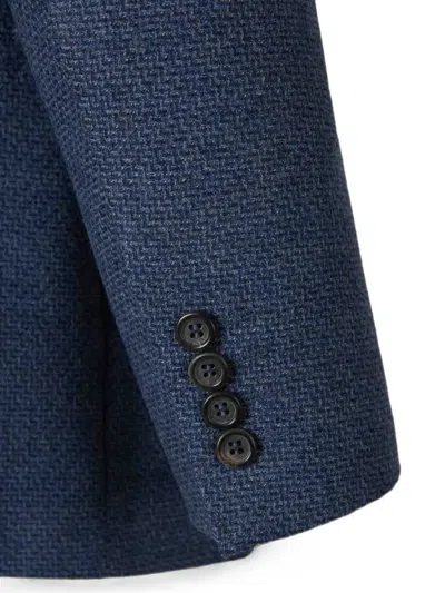 Canali Single-breasted Blazer In Blue