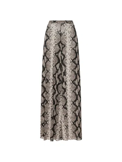 PYTHON-PRINT MESH TROUSERS