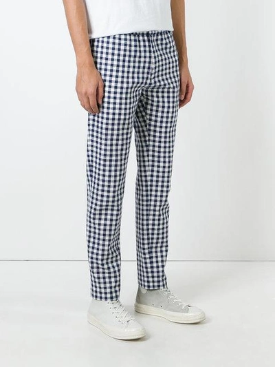 Msgm Checked Tapered Trousers | ModeSens