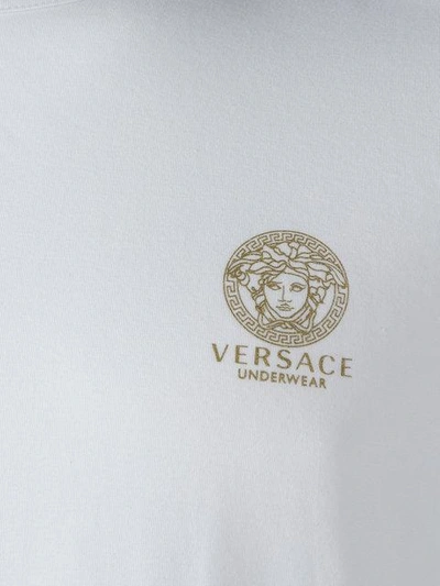 Shop Versace Underwear V-neck T-shirt In White
