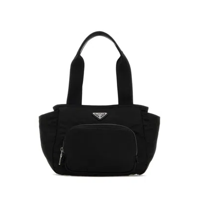 Prada Renylon Tote Bag Rectangular Top Handles