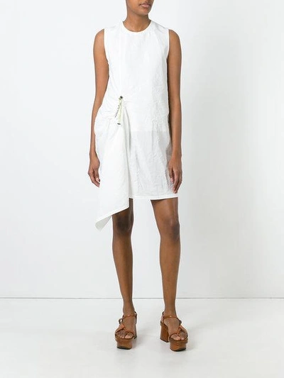 Shop Marni Drawstring Gathered Dress