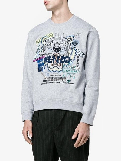 Shop Kenzo Tiger X Flyer Sweatshirt