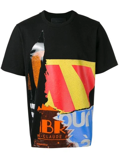 Juunj Black Printed Hoodie