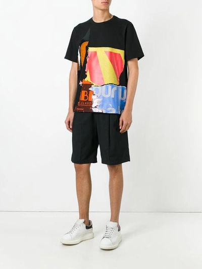 Juunj Multi-print T-shirt In Black