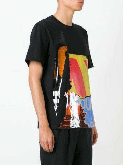 Juunj Multi-print T-shirt In Black