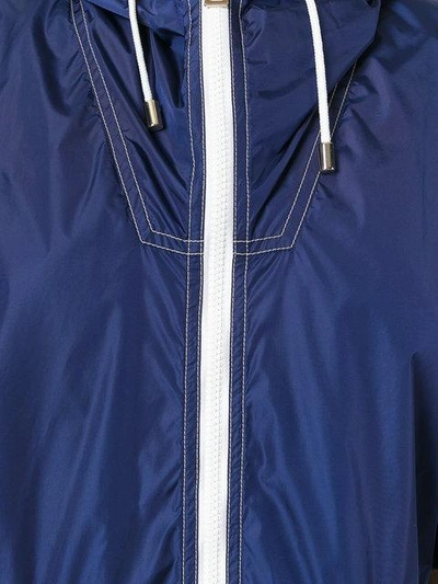 Shop Fay Cropped Sleeves Jacket - Blue