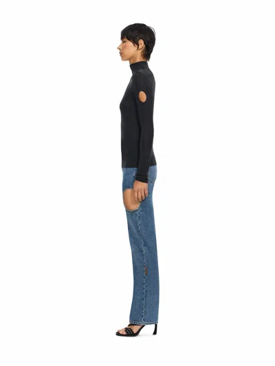 Off-white Meteor Denim Pants In Light Medium Blue Light Medium Blue