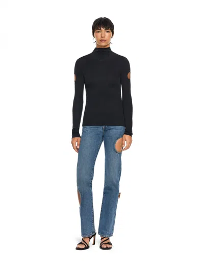 Off-white Meteor Denim Pants In Light Medium Blue Light Medium Blue