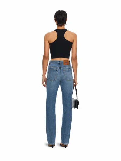 Off-white Venus Denim Pants In Light Medium Blue Light Medium Blue