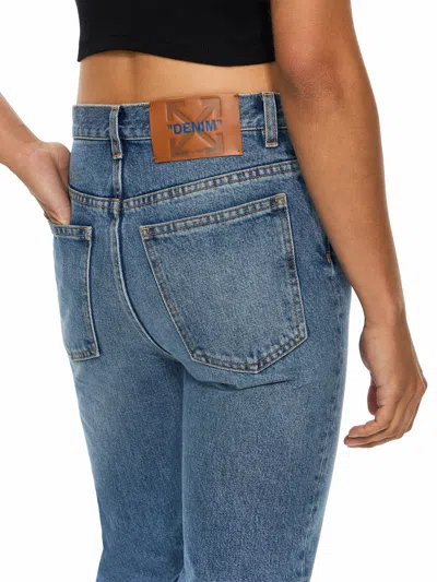Off-white Venus Denim Pants In Light Medium Blue Light Medium Blue