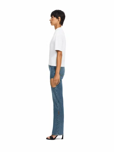 Off-white Statement Boxy Tee In White-black