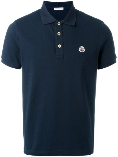 Moncler Klassisches Poloshirt In Blue