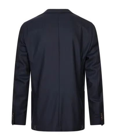 Corneliani Single-breasted Notch-lapel Blazer In Blue