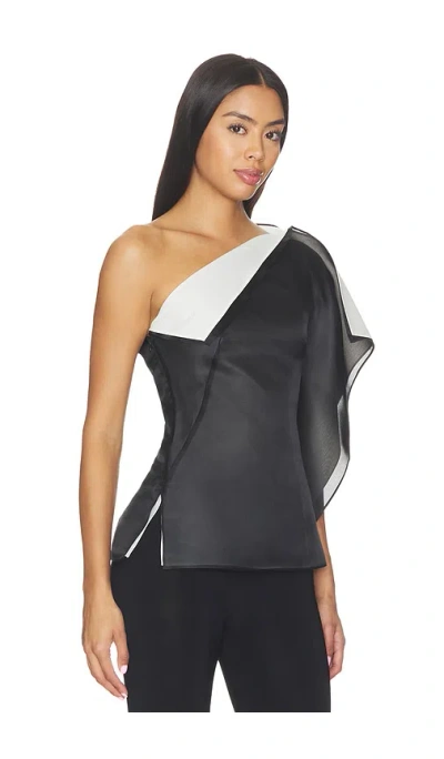 Rohe Sculptural Double-layered Top In Black
