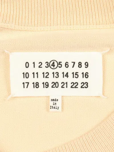 Pre-owned Maison Margiela 2000s Elbow-patch Sweater In Neutrals