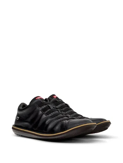 Camper Beetle Leather Sneakers In Black