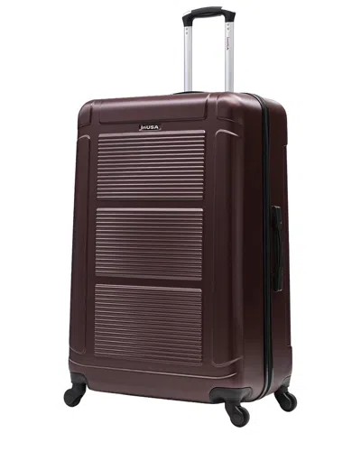 Inusa Pilot Lightweight Hardside Spinner Suitcase In Brown
