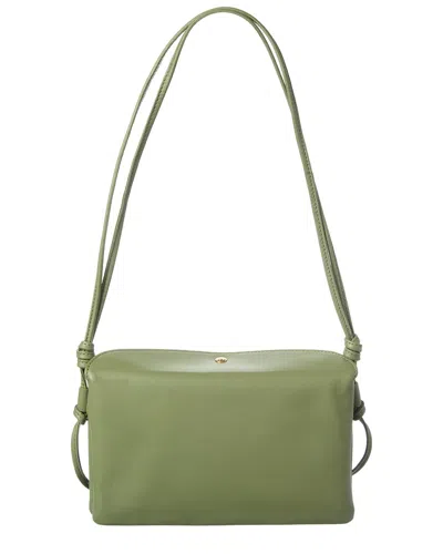 Celine Leather Shoulder Bag In Green