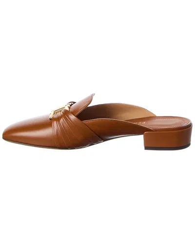 Ferragamo Corby Leather Mule In Multi