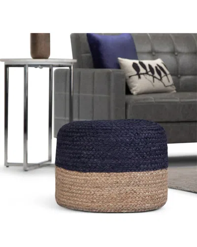 Simpli Home Lydia Boho Round Pouf