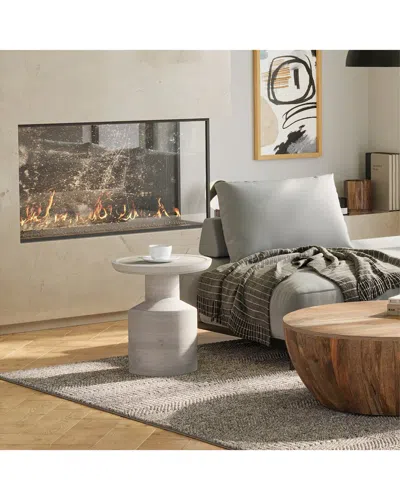 Simpli Home Haynes 16in Solid Mango Boho Accent Table