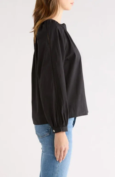 Rails Beas Button-up Top In Black