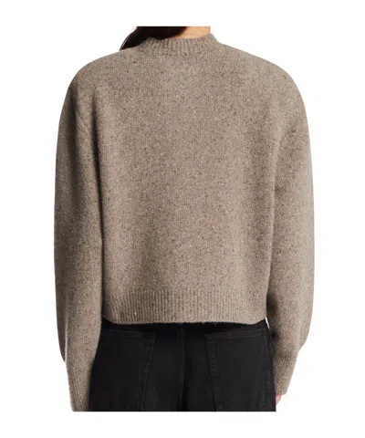 Rohe Single-breasted Sweater In Brown
