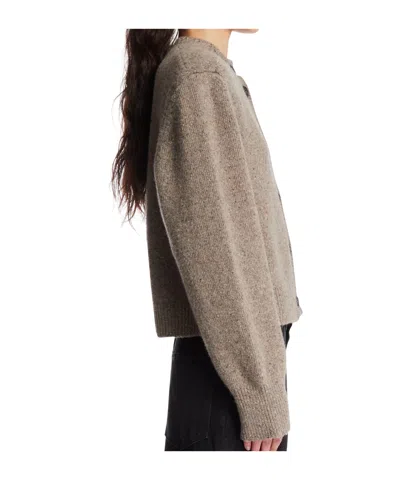 Rohe Single-breasted Sweater In Brown
