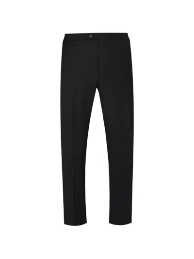 Corneliani Peak-lapel Single-breasted Suit In Black