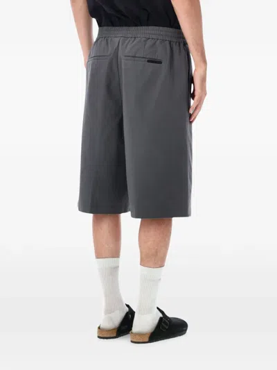 Essentials Drawstring Bermuda Shorts In Gray