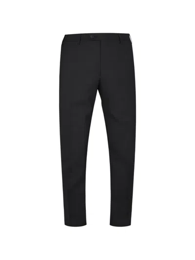 Corneliani Single-breasted Virgin-wool Suit In Black