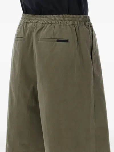 Essentials Drawstring Bermuda Shorts In Green