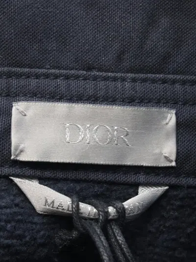 Pre-owned Dior 2020s Embroidered Overshirt In Blue
