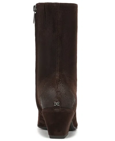 Sam Edelman Harmony Bootie In Espresso Bean Suede