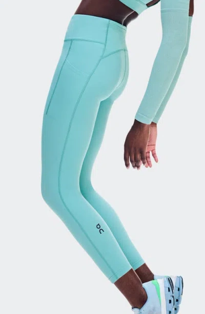 On 7/8 Performance Tights In Blue