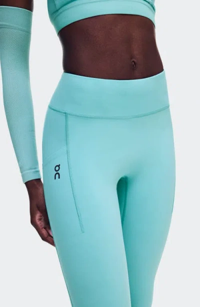 On 7/8 Performance Tights In Blue