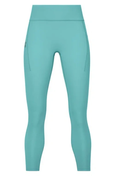 On 7/8 Performance Tights In Blue