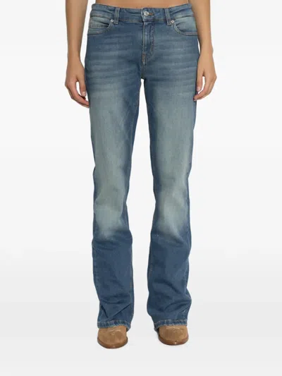Zadig & Voltaire Womens Light Blue Eclipse Bootcut Denim Jeans In Blue