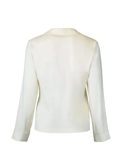 Peter Cohen Cate Long-sleeve Blouse In White