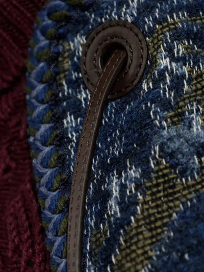 Etro Floral Pattern Shawl In Blue
