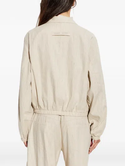 Samsoe & Samsoe Sabianca Zip-up Jacket In Neutral