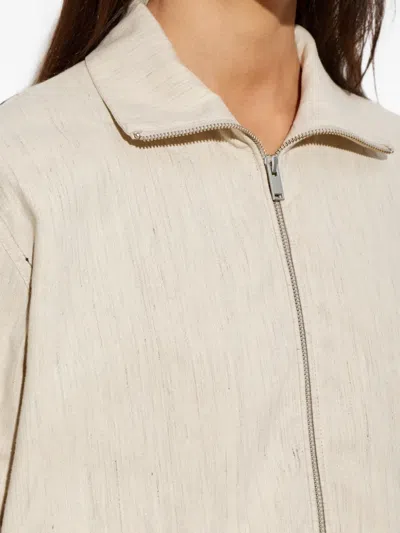 Samsoe & Samsoe Sabianca Zip-up Jacket In Neutral