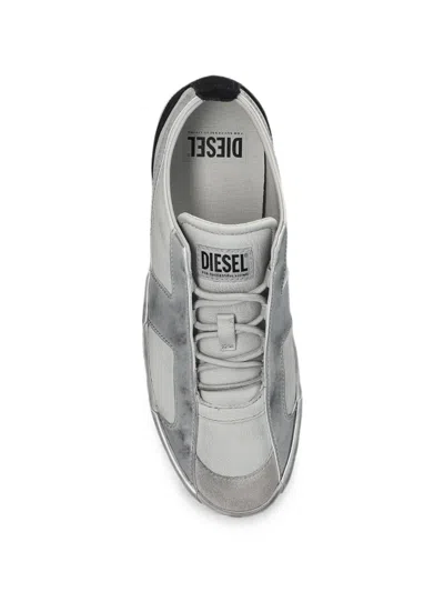 Diesel S-slante-d Low Sneakers In Silver
